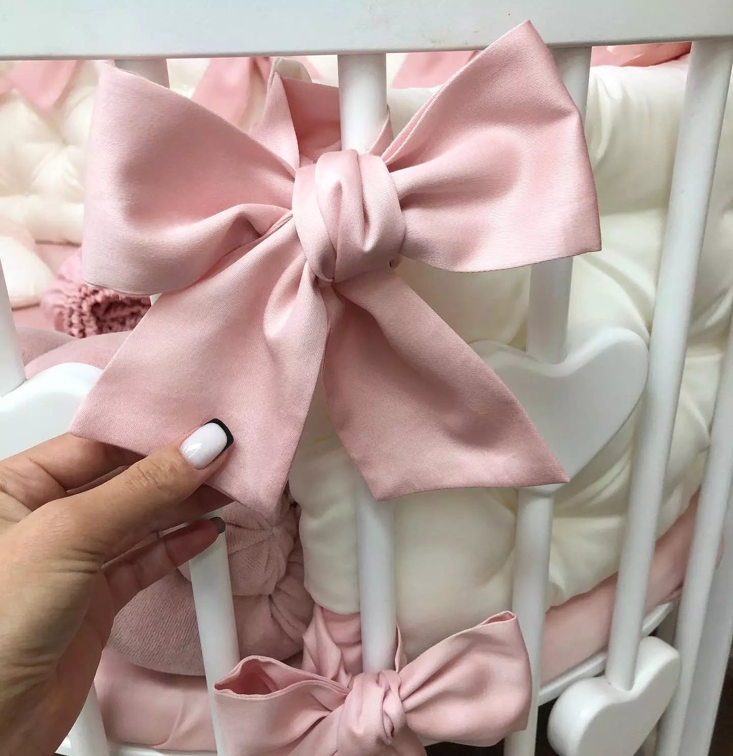 Crib set “Dusty Rose Sweet Dreas”