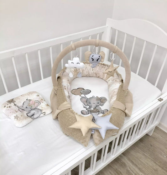 Beige color Minky nursery