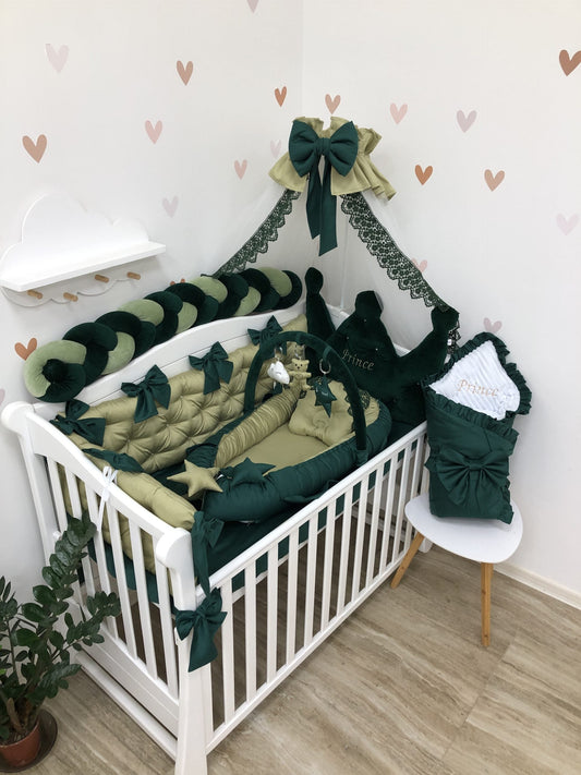 Luxurious Bedding set emerald color