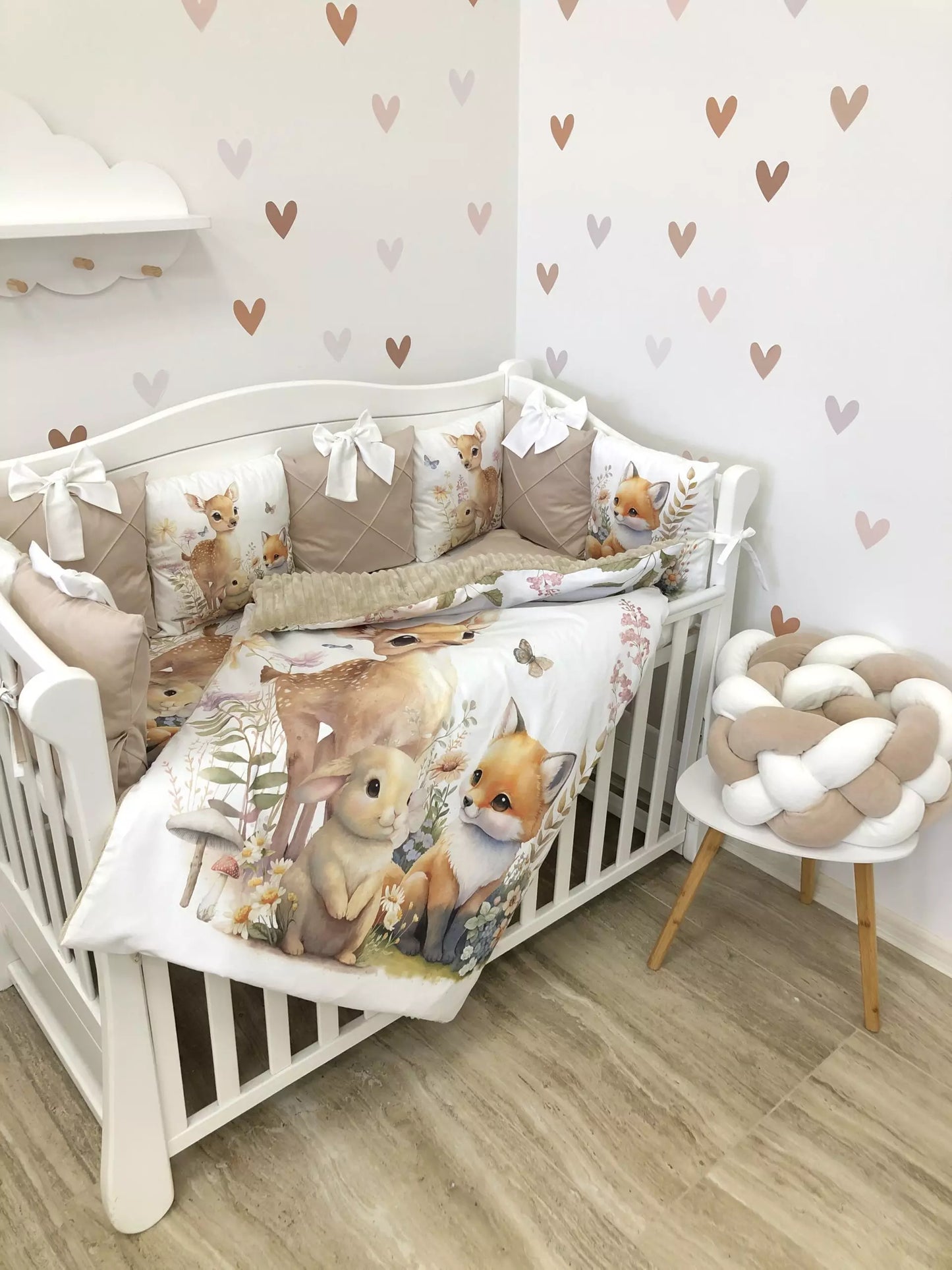 Crib Bedding set “Forest Animals”