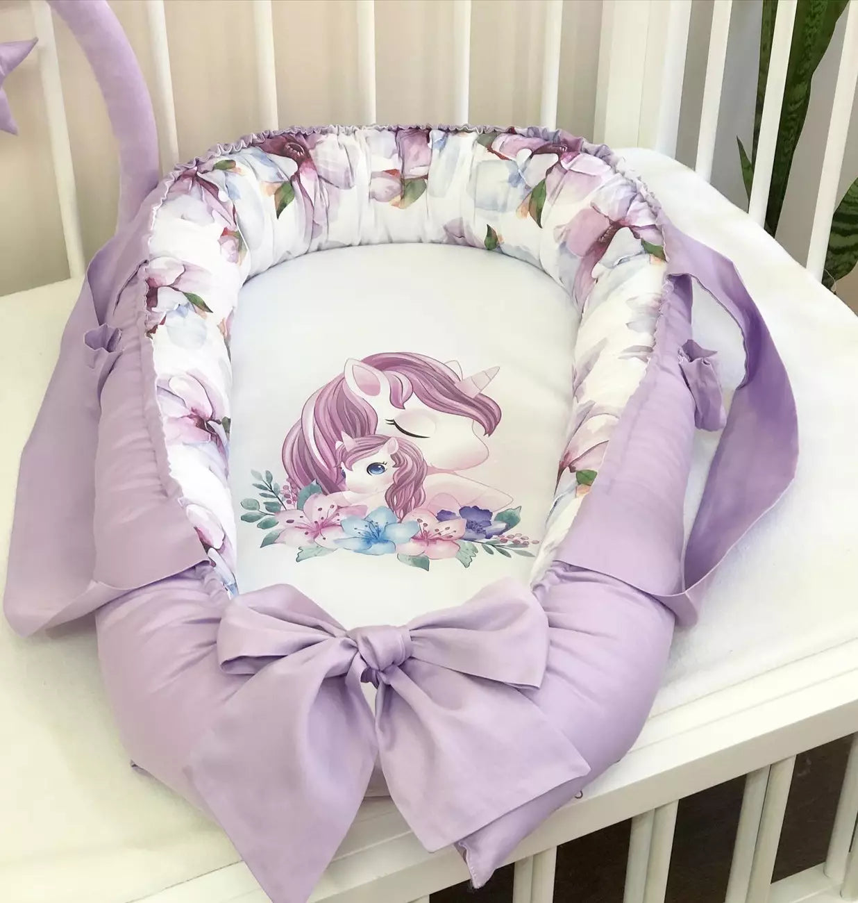 Baby nest “Unicorn lilac”