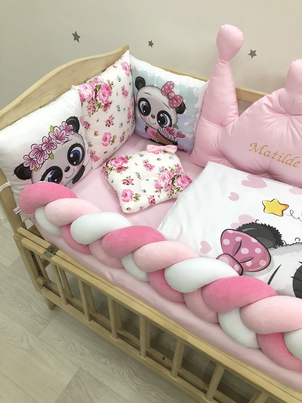 Crib set “Panda”