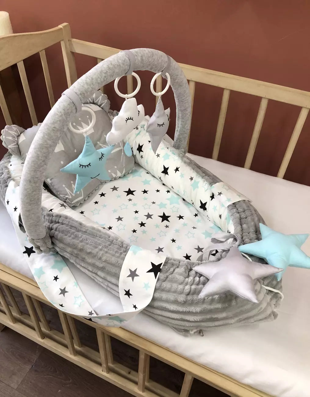 Baby nest “blue stars”