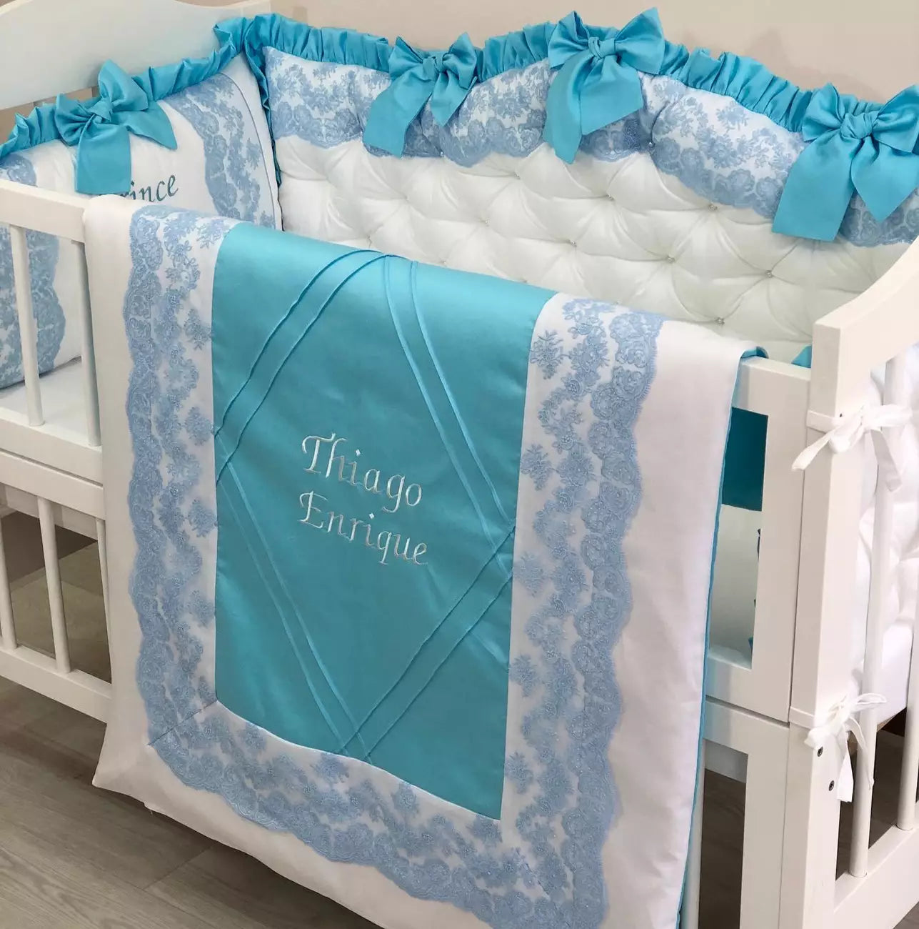 Crib set “Azure Royal Dream”