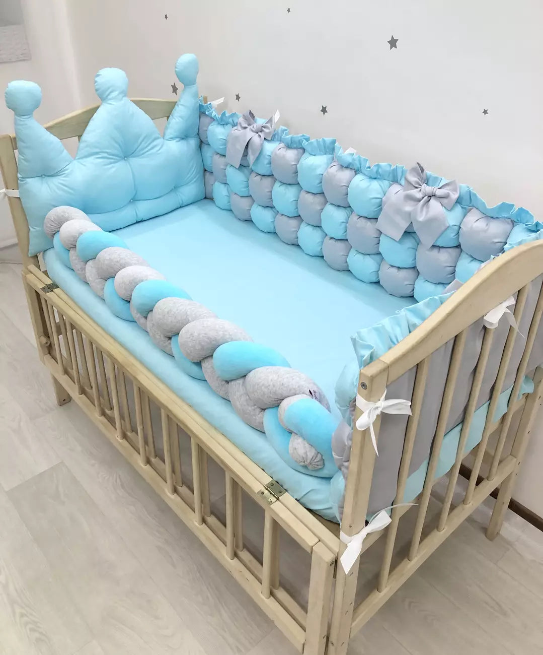 Crib set “Neutral baby bedding”