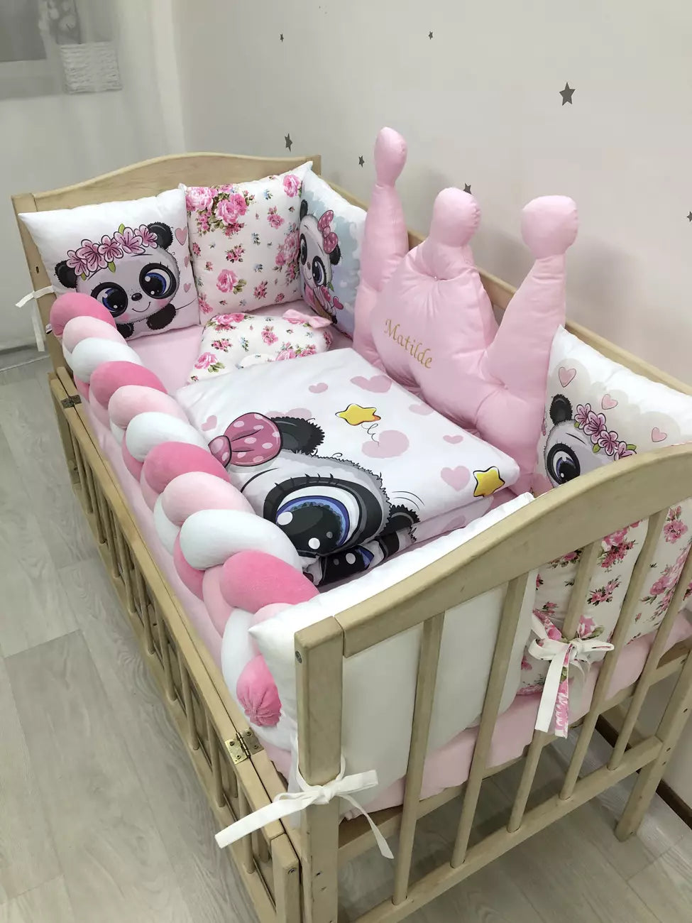 Crib set “Panda”