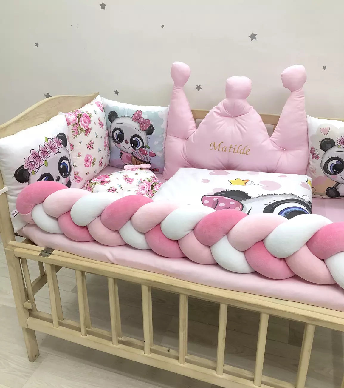 Crib set “Panda”