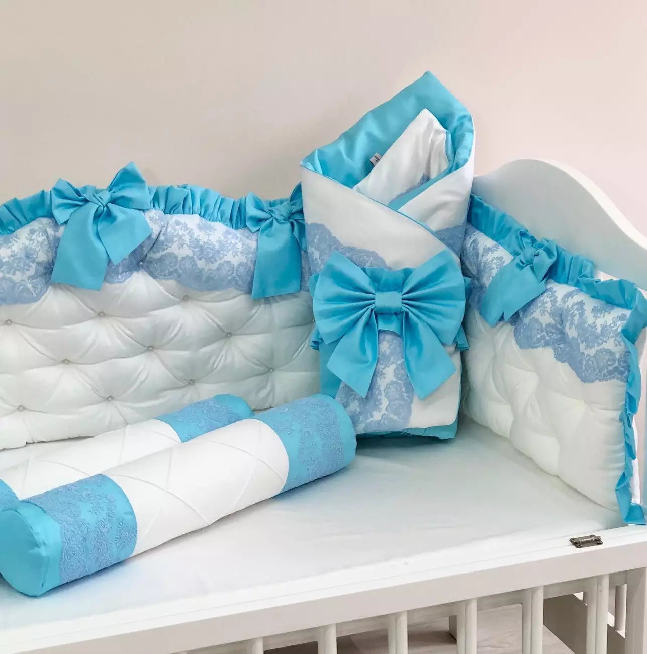 Crib set “Azure Royal Dream”