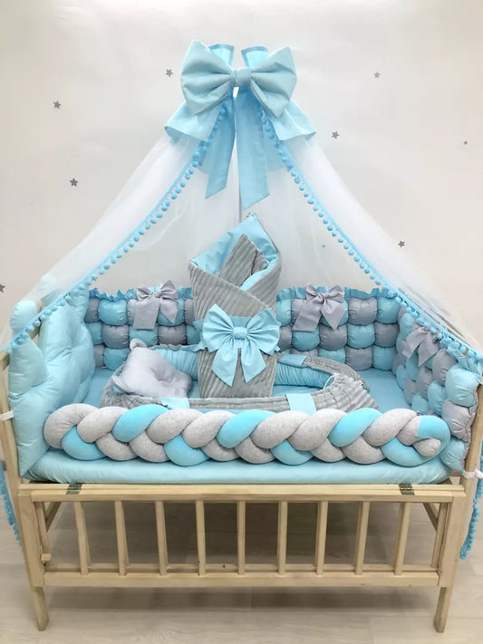 Crib set “Neutral baby bedding”