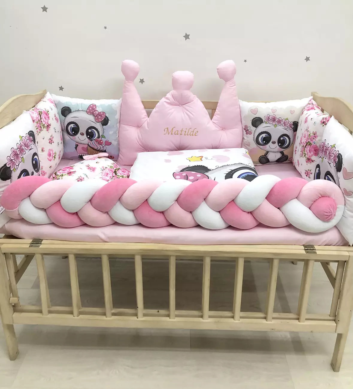 Crib set “Panda”