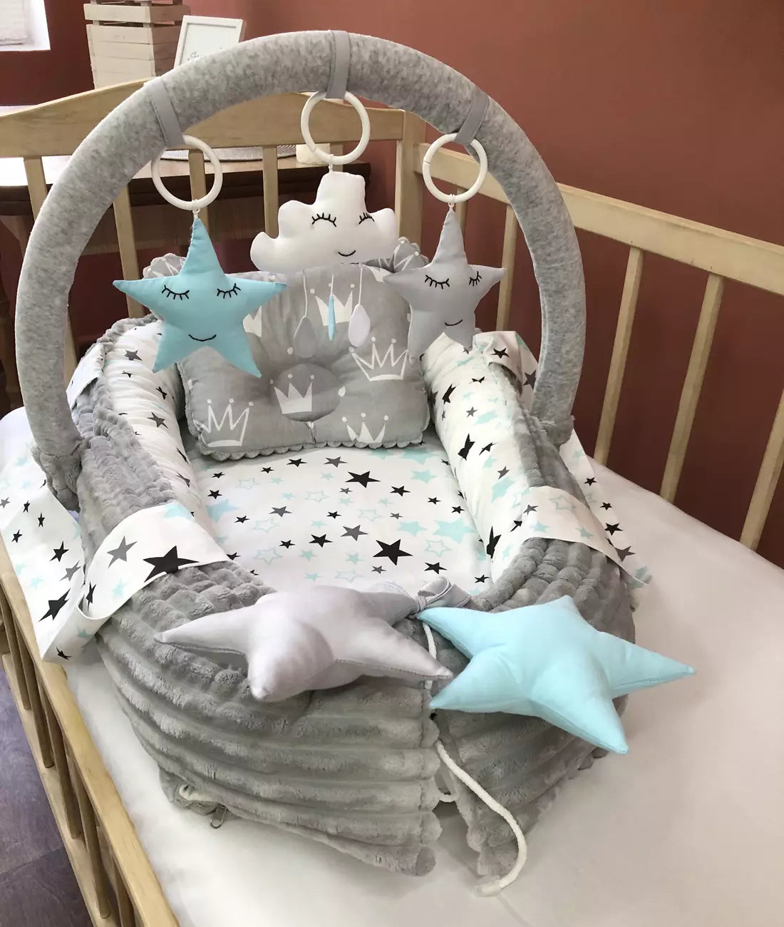 Baby nest “blue stars”