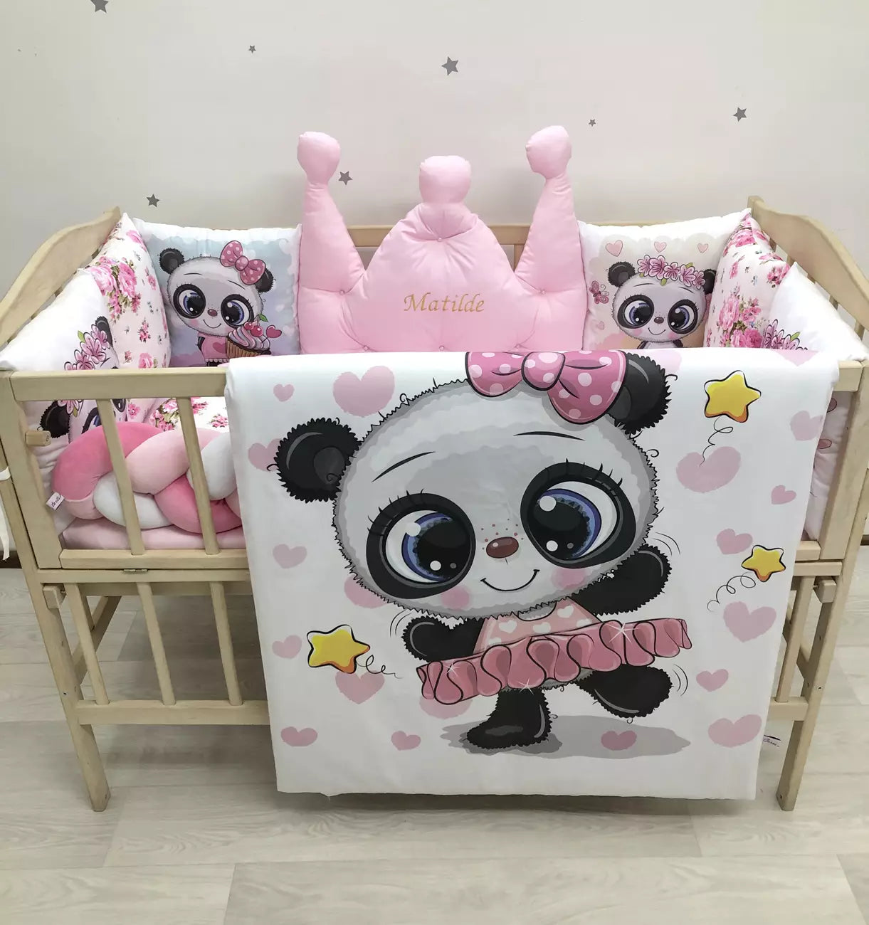 Crib set “Panda”