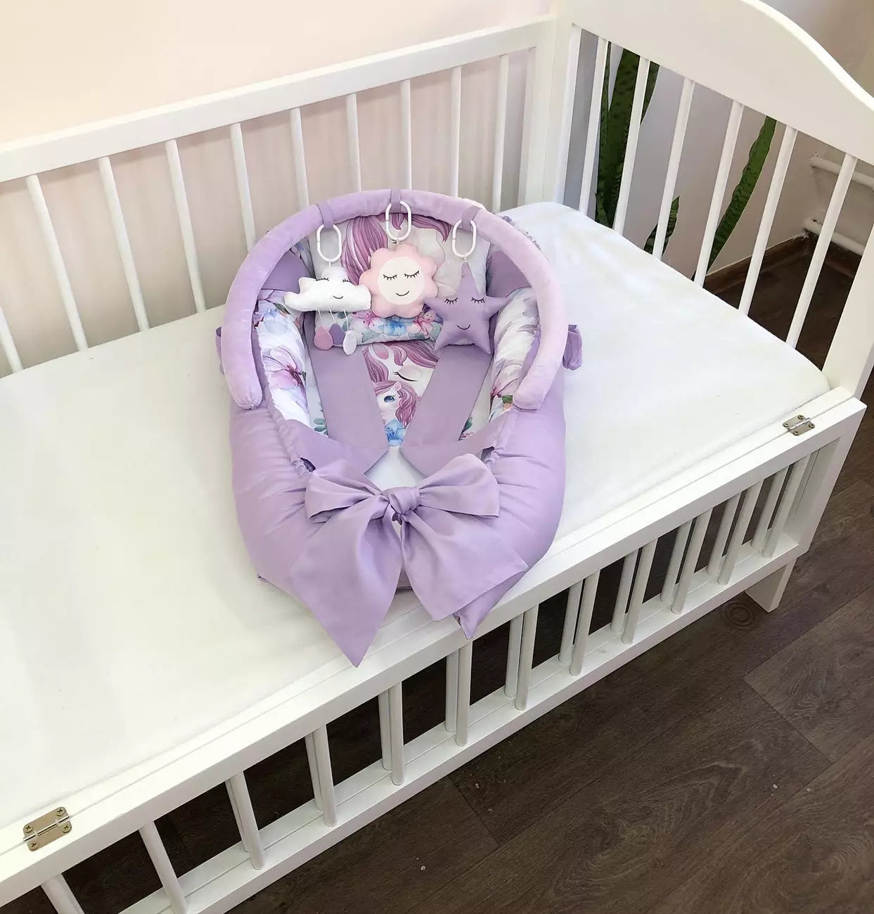 Baby nest “Unicorn lilac”