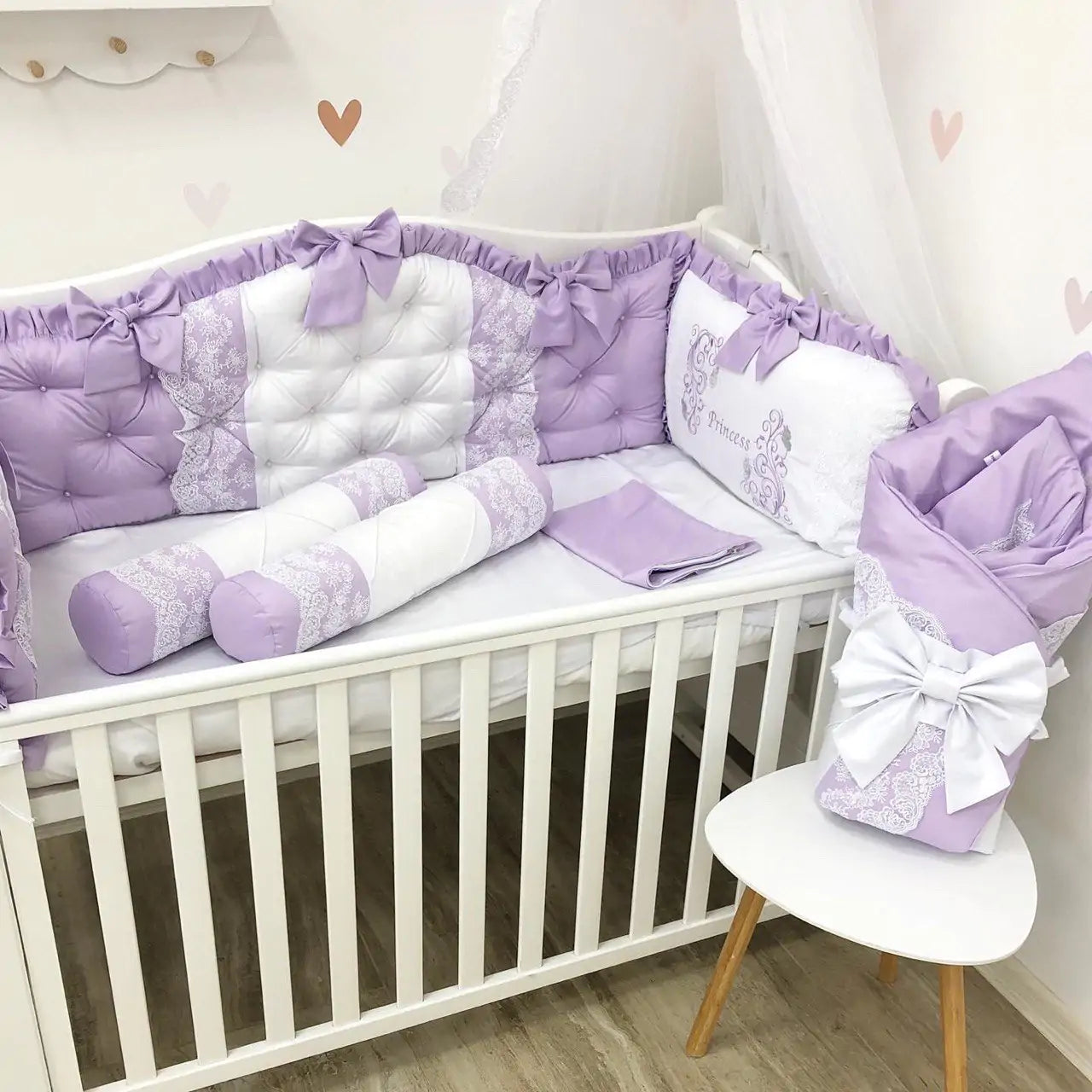 Royal luxury bedding set Lavender color