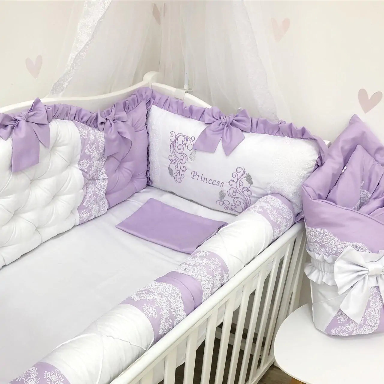 Royal luxury bedding set Lavender color